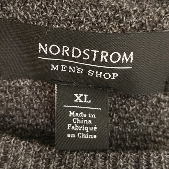 Nordstrom heathered grey Merino wool blend sweater - Picture 2 of 4